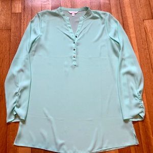 Long sleeve mint womens blouse